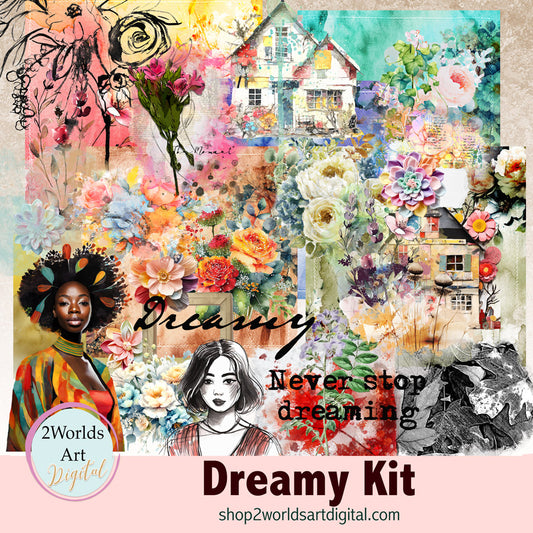 Digital Scrapbooking Kit: Dreamy