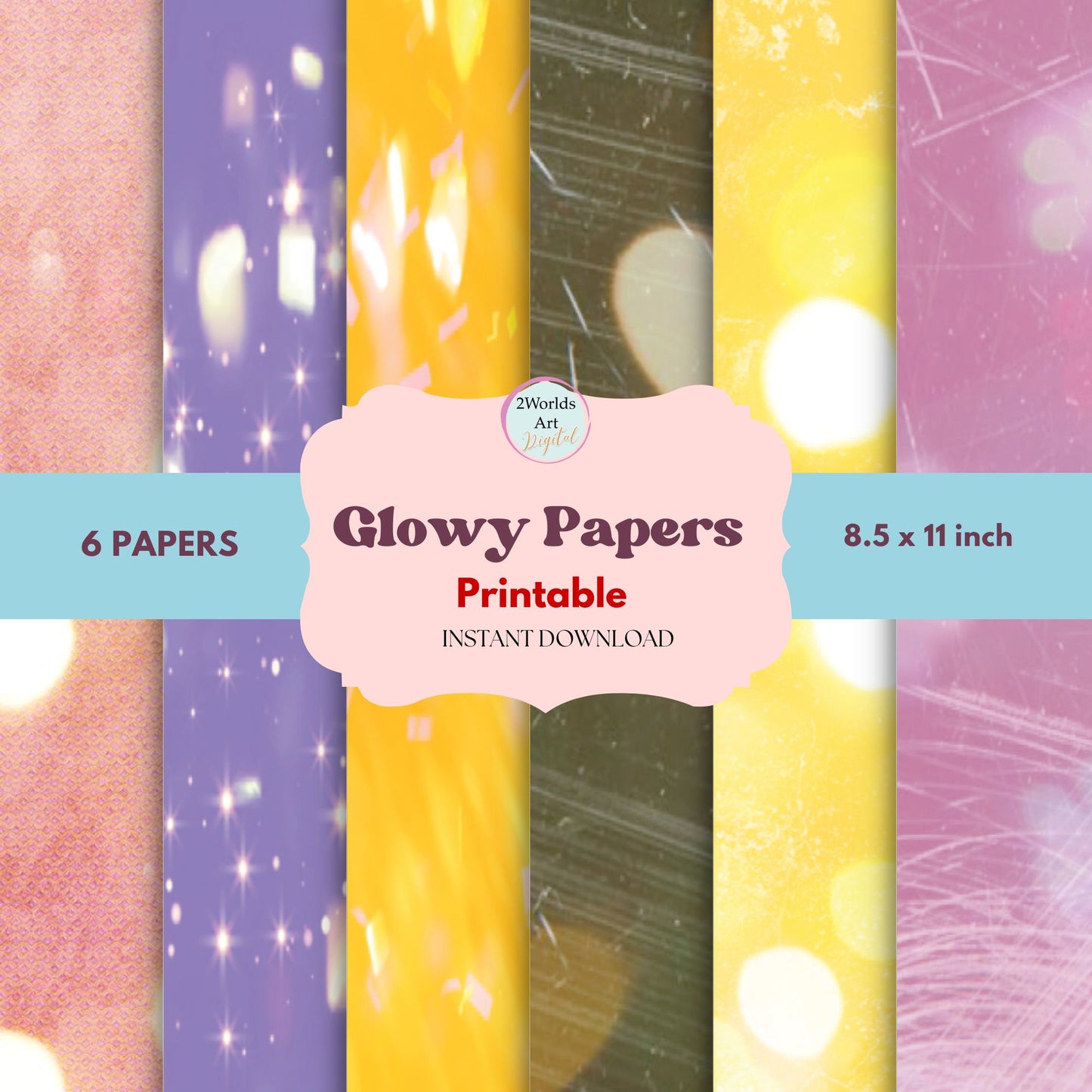 Glowy Digital Paper Textures