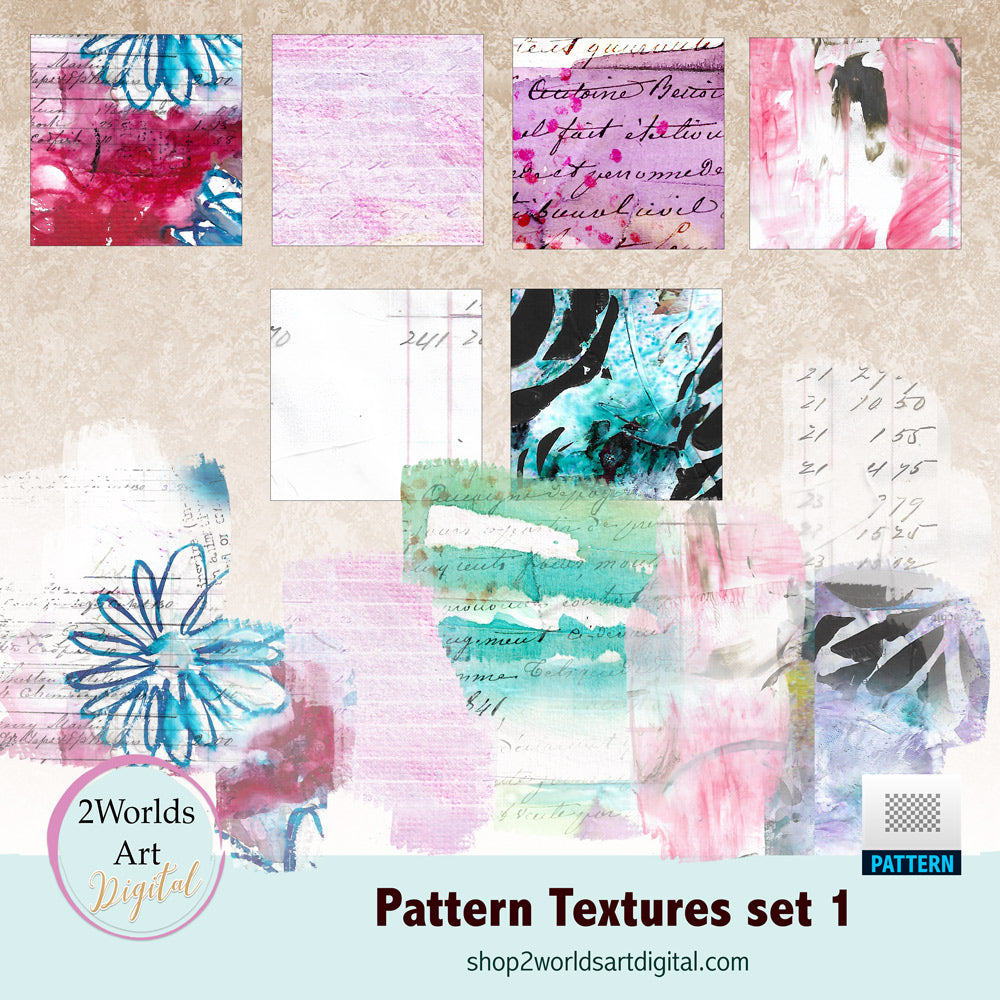 Pattern Texture set 1 Pat Files for Photoshop