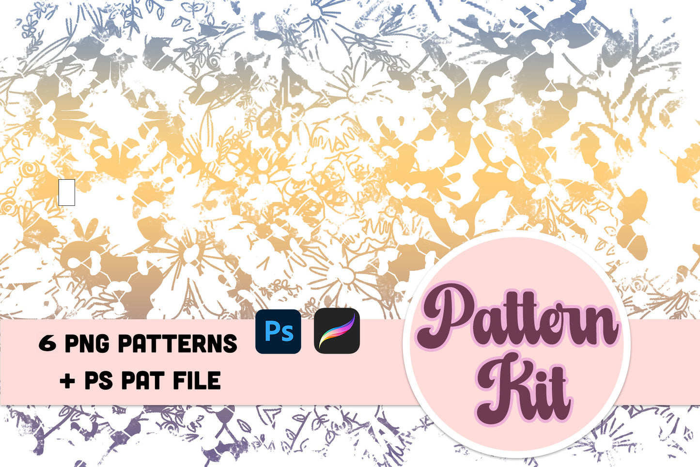 Pattern Kit Photoshop Patterns + Procreate Brushes